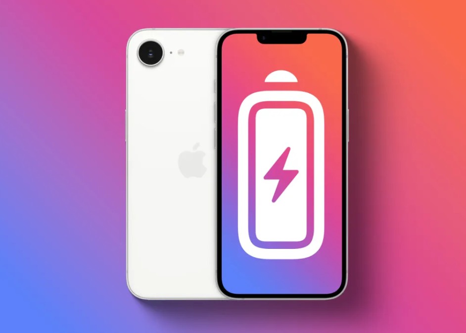 من iPhoneIslam.com، هاتفان ذكيان يرتكزان على خلفية متدرجة الألوان. ويحمل الجهاز الأمامي رمز بطارية بارزًا مع صاعقة ترمز إلى الطاقة، بينما يحمل الجزء الخلفي شعار Apple بفخر. ويشاع أن هذه الشاشة الأنيقة ستضم طراز iPhone 16e المرتقب بشدة.