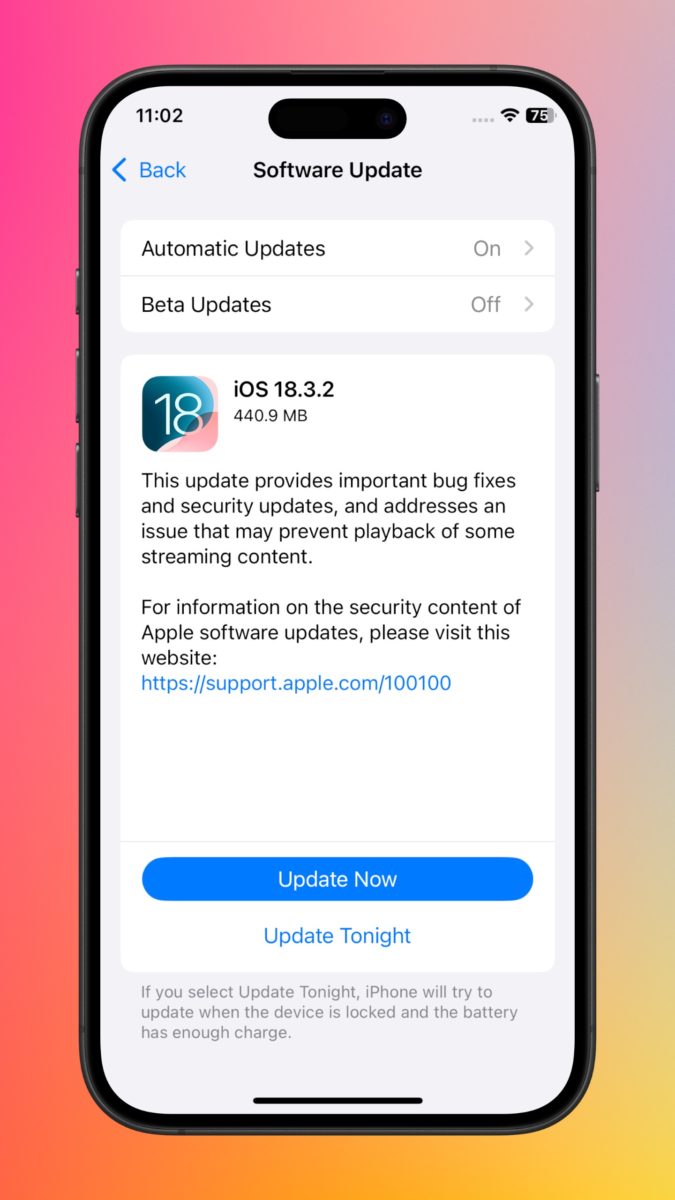 Apple releases iOS 18.3.2 and iPadOS 18.3.2 updates | iPhone Islam