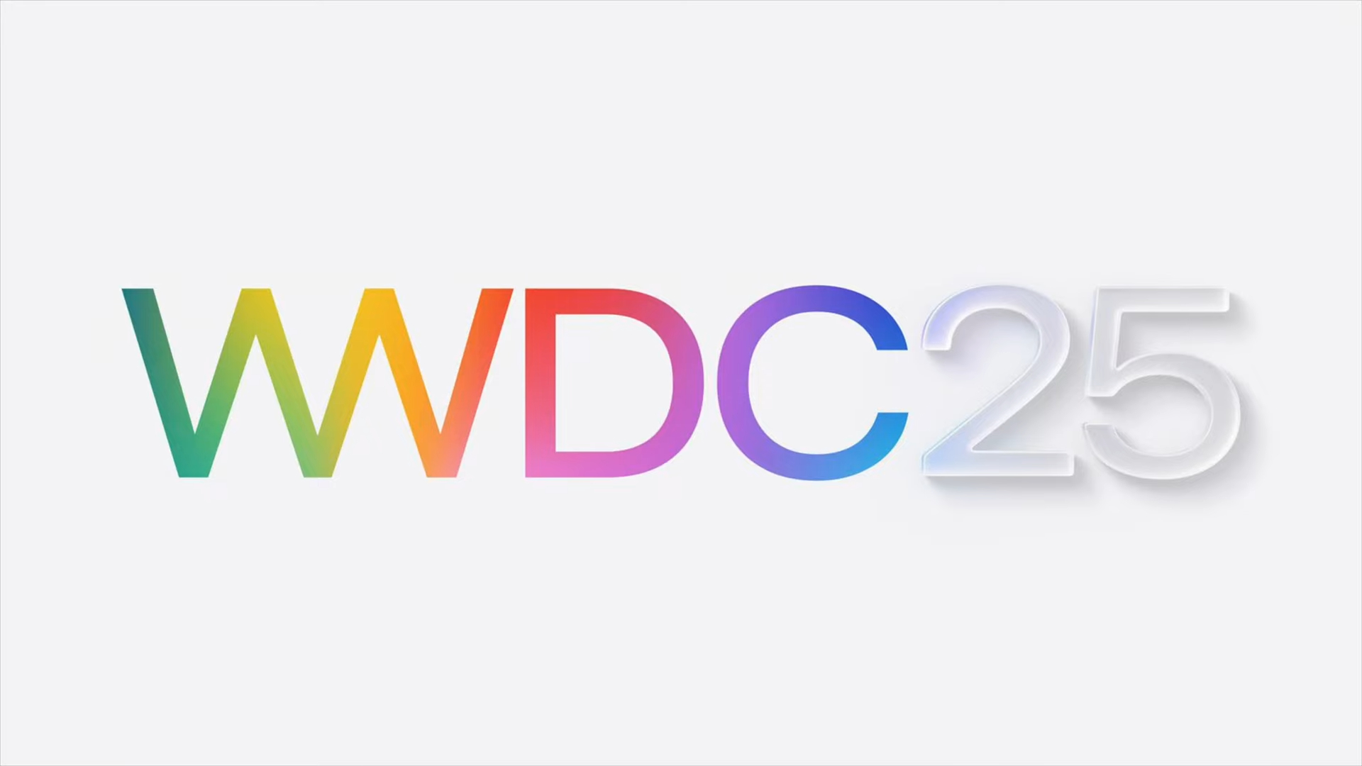 من iPhoneIslam.com، يتم عرض النص "WWDC25" بخط متدرج نابض بالحياة ومتعدد الألوان على خلفية بيضاء عادية، مما يسلط الضوء على الإثارة في مؤتمر المطورين بواسطة Apple.