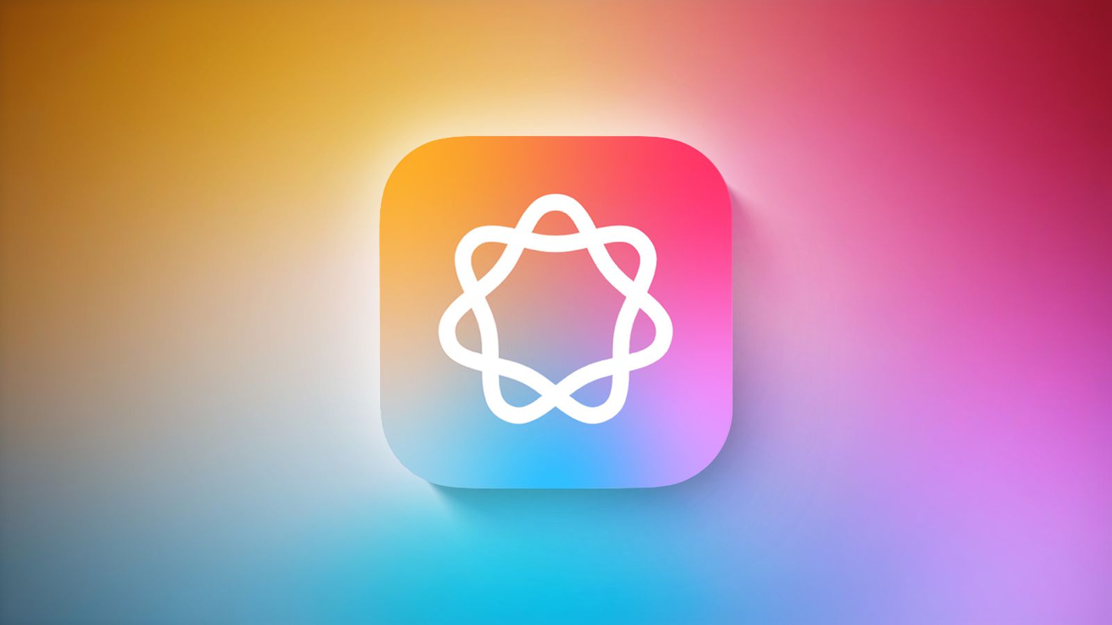 من موقع فون إسلام: أيقونة هندسية بيضاء مجردة على مربع مستدير مع خلفية متدرجة من درجات الأصفر والبرتقالي والوردي والأزرق والأرجواني - مثالية لإبرازات ملخصات الأسبوع أو أخبار التقنية.