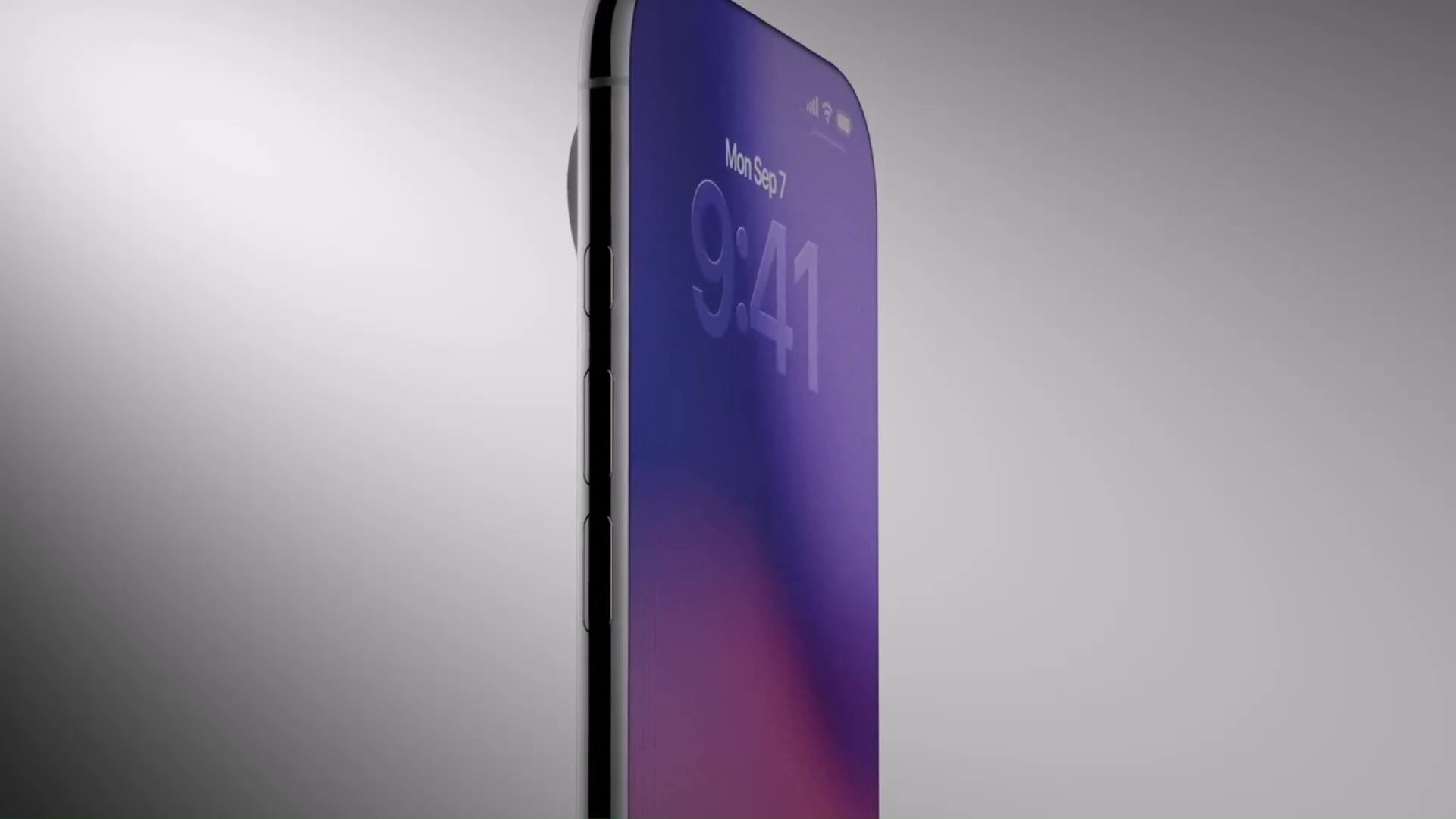 من موقع فون إسلام: يُظهر الهاتف الذكي الحديث المزود بشاشة ذات حافة منحنية الوقت 9:41 على شاشته على خلفية متدرجة، وهو مثالي لمتابعة أخبار التكنولوجيا الحديثة أو قراءة أخبار التكنولوجيا ملخص أسبوعي. يتم عرض الهاتف من زاوية على خلفية بسيطة.