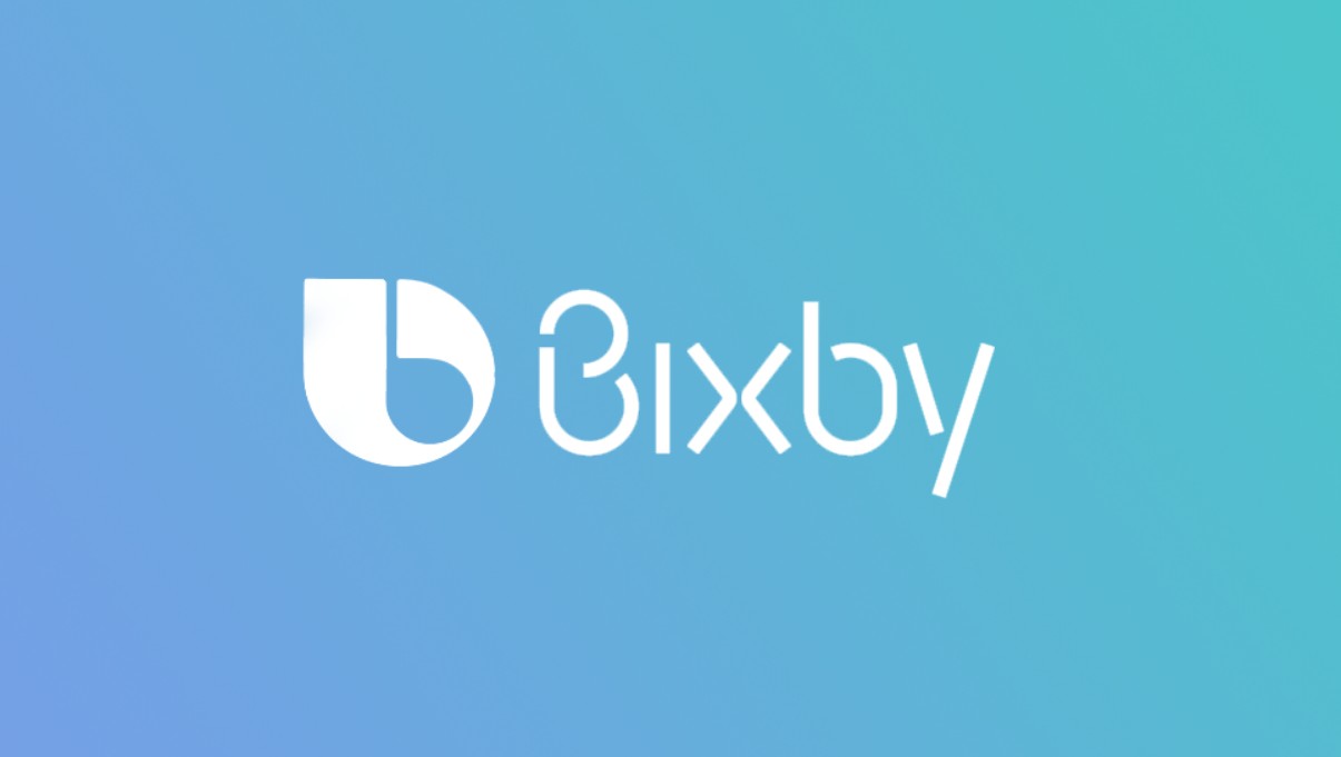 من موقع فون إسلام: يتم عرض شعار Bixby باللون الأبيض على خلفية متدرجة زرقاء، مما يذكرنا بالصور النابضة بالحياة التي نراها في معرض سامسونج.