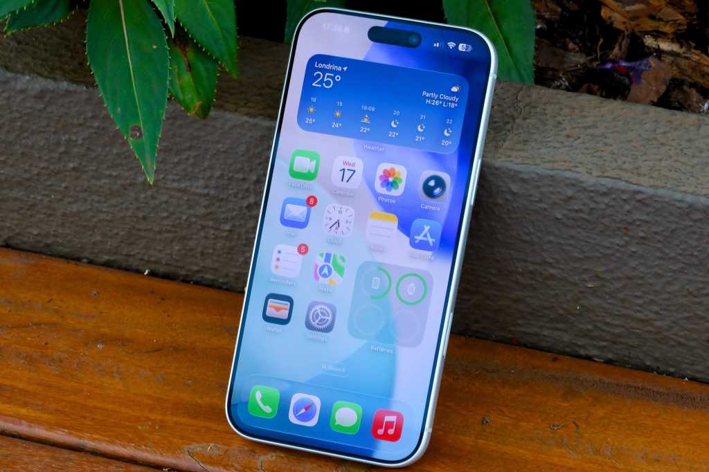 iPhone device showing the home screen