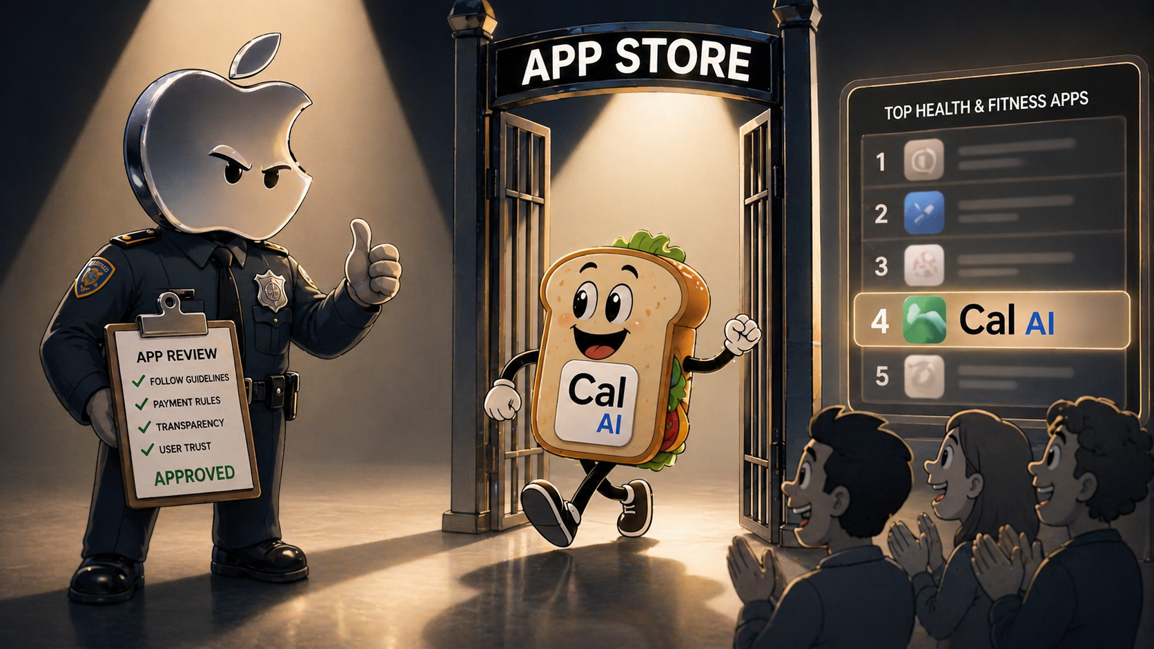 من موقع فون إسلام: دخلت شطيرة تحمل اسم "Cal AI" إلى متجر التطبيقات، ووافق عليها أحد مسؤولي Apple، بينما يصفق الناس وتظهر لوحة المتصدرين أن "Cal AI" يحتل المرتبة الرابعة في تطبيقات الصحة واللياقة البدنية، على الرغم من الأخبار الأخيرة حول تطبيق "كال AI" في مكان آخر.