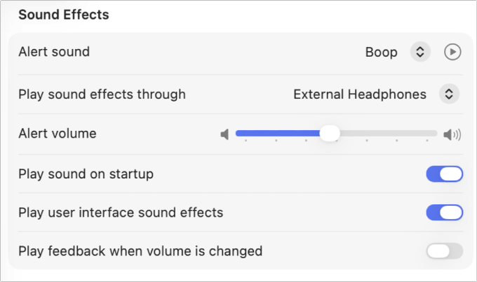 التحكم بالصوت في أجهزة الماك