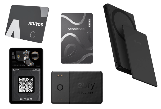 مجموعة متنوعة من بطاقات تتبع المحافظ