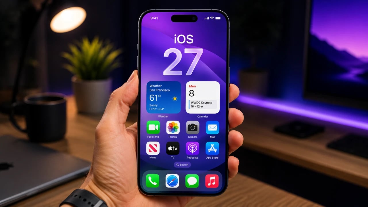تصميم سيري الجديد في نظام iOS 27