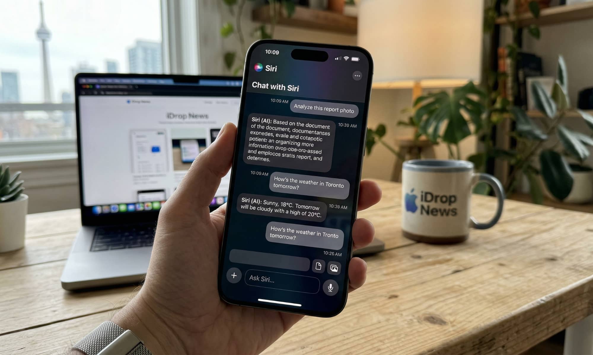 تصميم سيري الجديد في نظام iOS 27