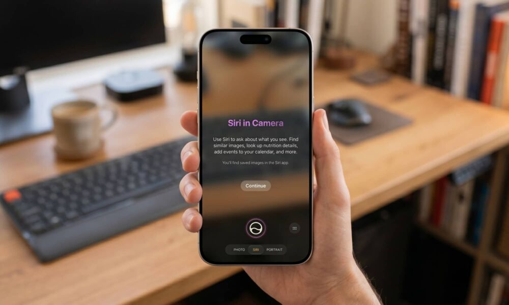 واجهة Siri في كاميرا آي-فون بنظام iOS 27
