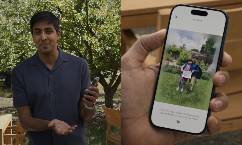 تجربة ميزة إعادة التأطير المكاني في تطبيق الصور لنظام iOS 27
