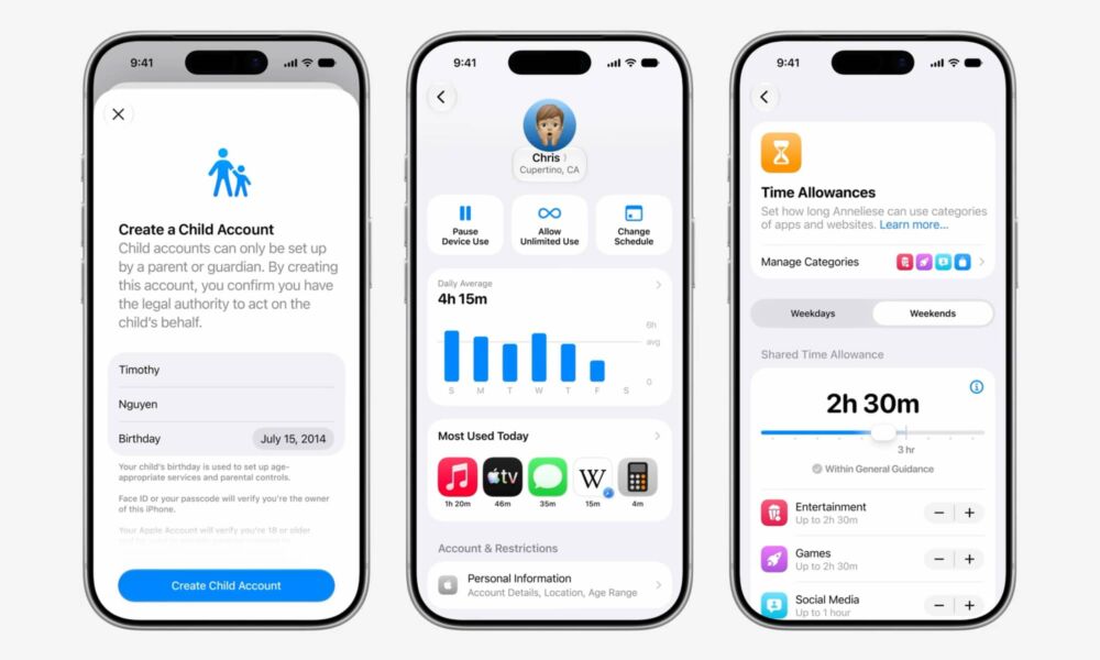 ميزات أمان الأطفال والتحكم الأبوي في iOS 27