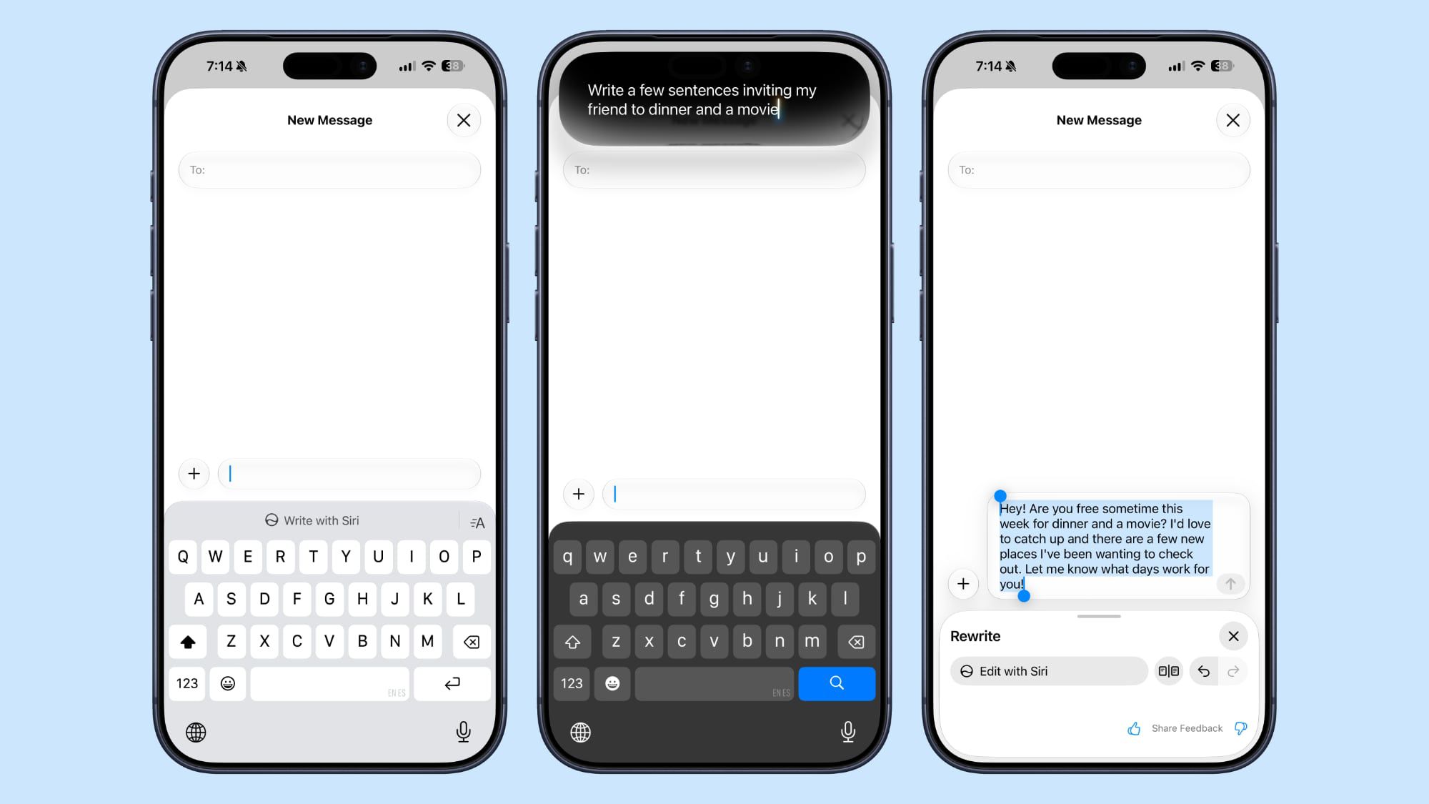 Write with Siri in iOS 27 Messages