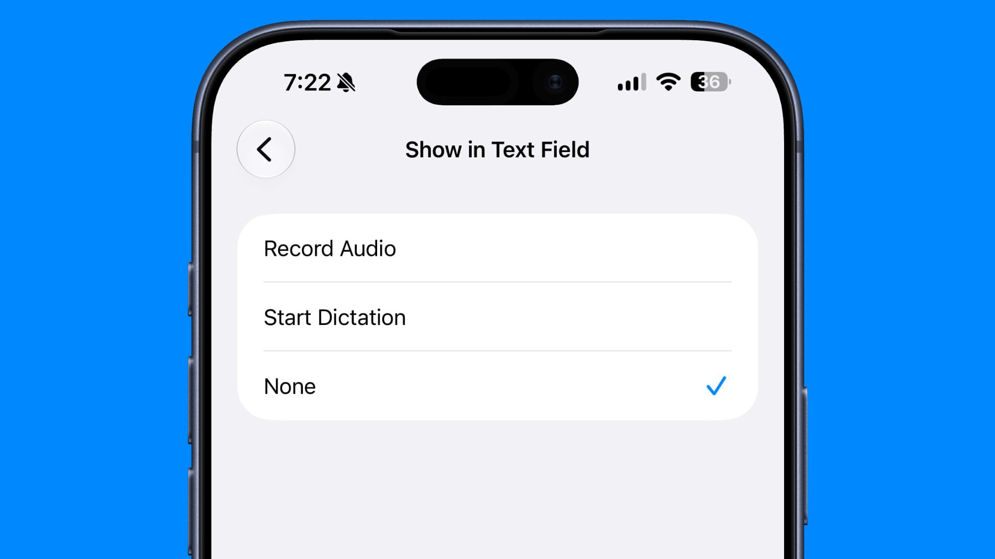 Disable audio record button in iOS 27