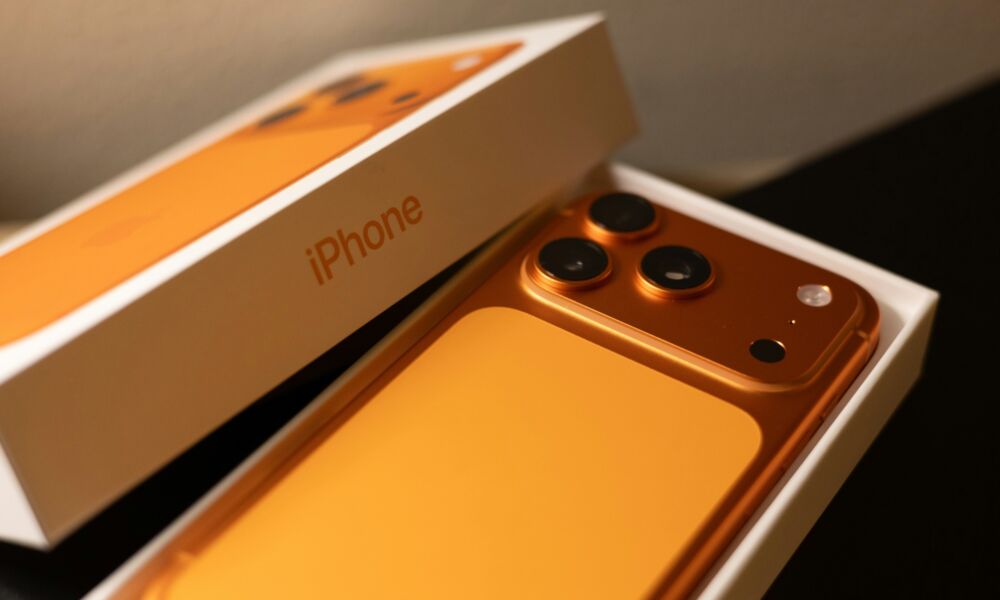 iPhone 17 Pro cosmic orange showing off wireless performance