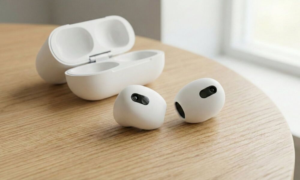 Futuristic AirPods concept design