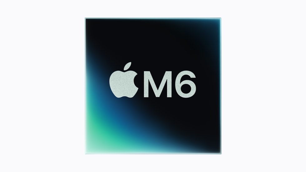 شعار شريحة Apple M6 الجديدة