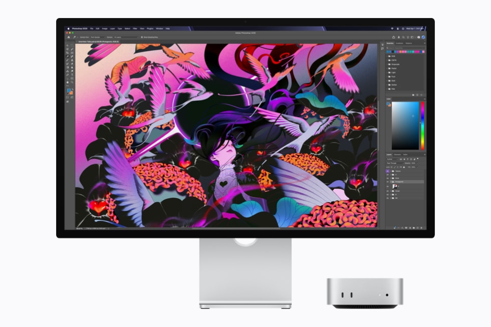 تشغيل تطبيق أدوبي فوتوشوب على Mac mini M6