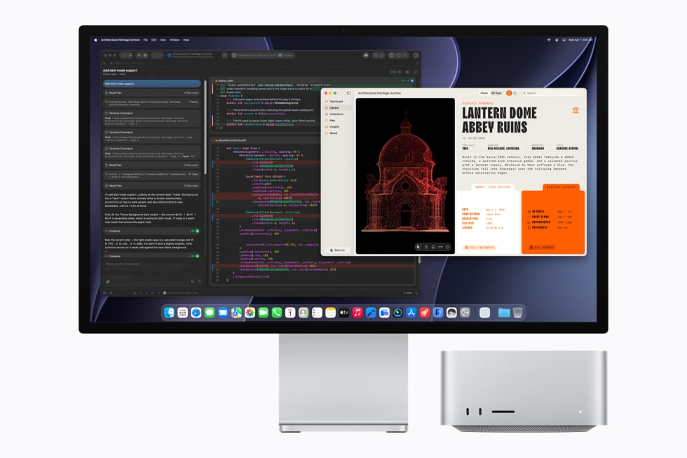 تطوير البرمجيات في Xcode مع الذكاء الاصطناعي على Mac Studio