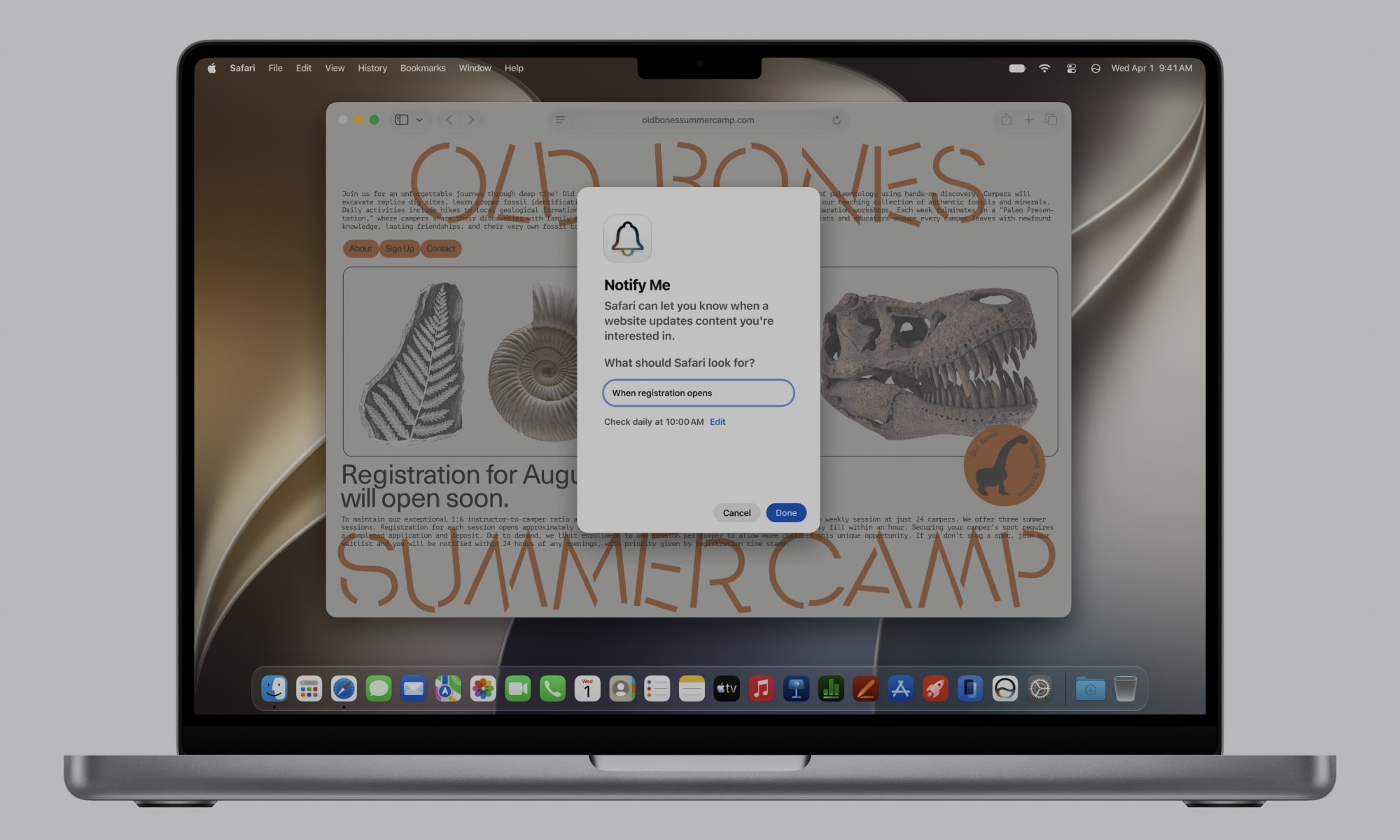 ميزة التنبيهات الذكية في سفاري iOS 27