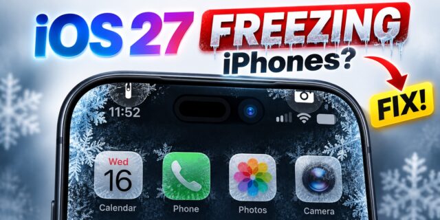 خلل في iOS 27 يتسبب في تجميد شاشة الآي