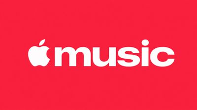 من موقع فون إسلام: شعار «Apple Music» باللون الأبيض على خلفية حمراء، كما ظهر في ملخص أخبارنا الأسبوعي.