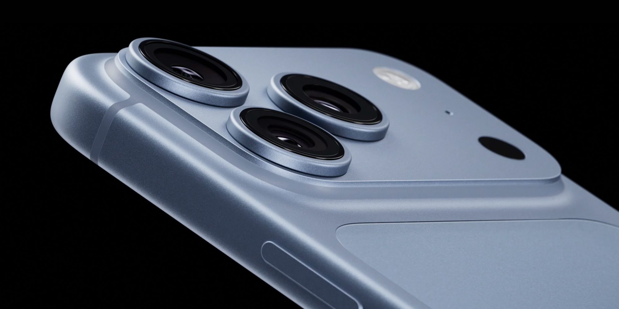 iPhone 18 Pro camera design in Glacier color
