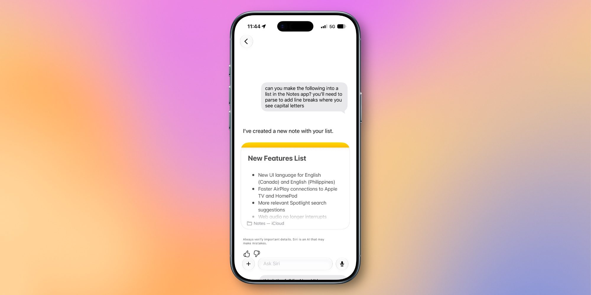 إضافة وتنظيم الملاحظات عبر ذكاء سيري في iOS 27